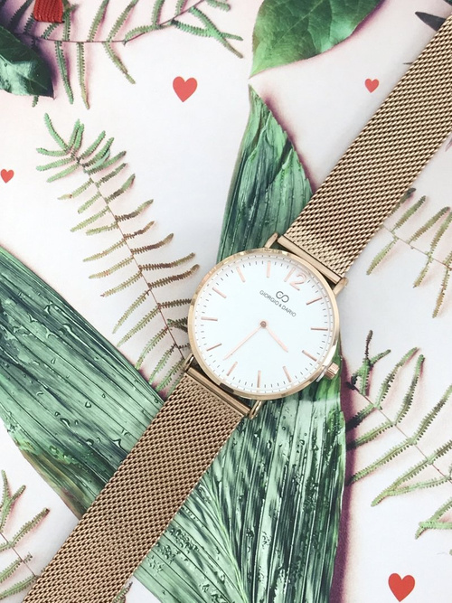 Dámské Hodinky Giorgio & Dario Rene Pink Gold