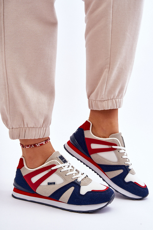 Pohodlné dámské tenisky Memory Foam Big Star LL274950 Červená