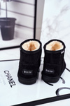 Baby čižmy veľké hviezdy snehové topánky Black GG374081