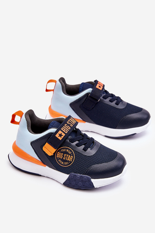 Nízka detská športová topánka Pamäťový penový systém Big Star LL374215 Navy modrá