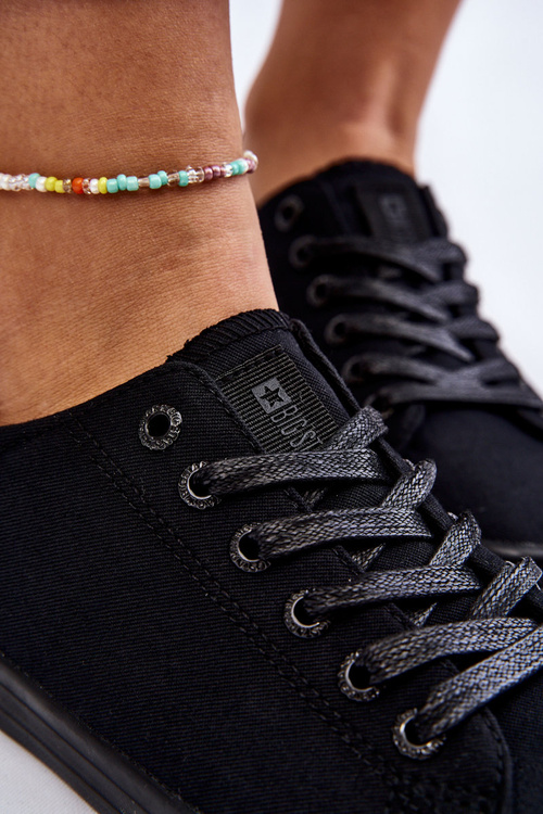 Dámske tenisky s hladkou nízkou hviezdou LL274057