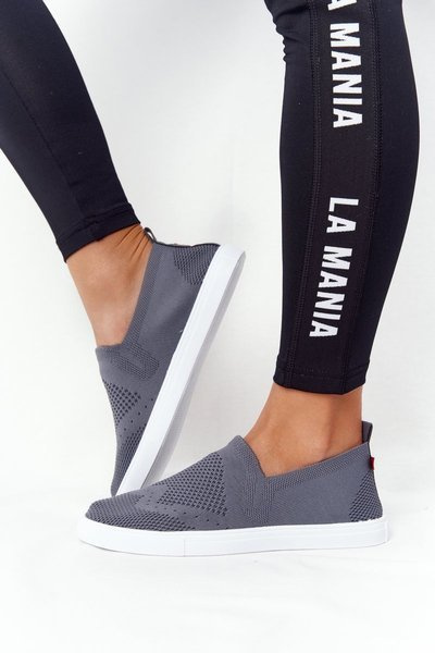 Dámské Tenisky Slip-on Big Star FF274A607 Šedé