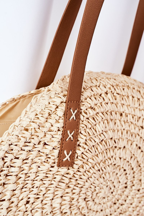 Pletena Kabelka Přes Rameno BRUNO ROSSI Béžová