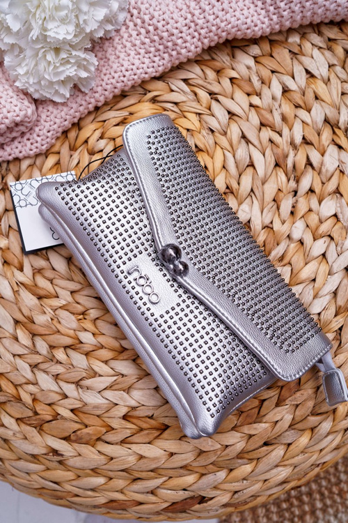 Dámská Kabelka Večerní Nobo Stříbrná G1510-C022