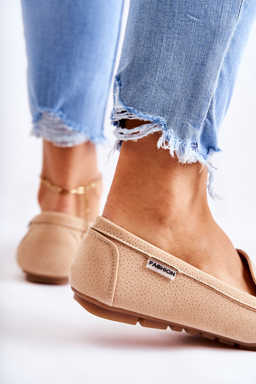 Dámské semišové mokasíny béžove Millare