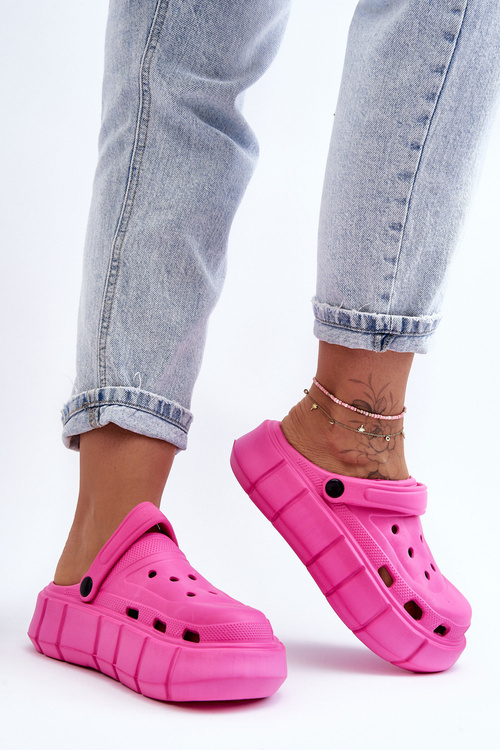 Dámská pěnová platforma Crocs Fuchsia Beckett