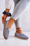 Espadrilles Dámska veľká hviezda Slip-On FF276027 Navy Basters