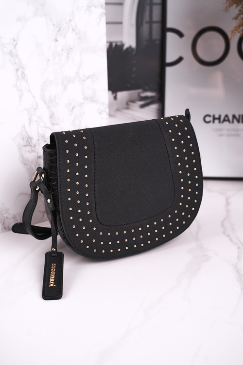 Dámská Kabelka MONNARI BAG4250-020 Semišová Černá 