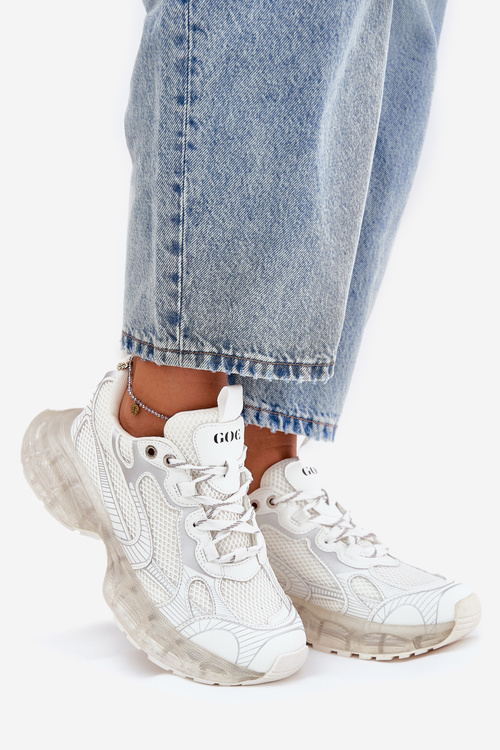 Dámské Kožené Tenisky GOE RR2N4083 Béžové