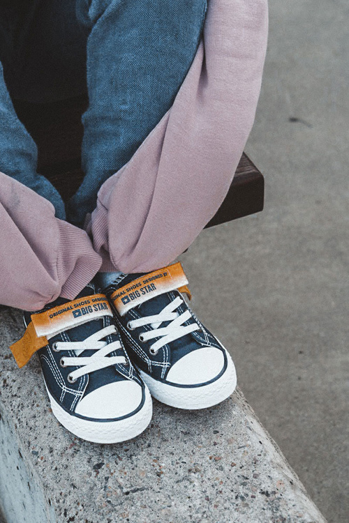 Dětské nízké tenisky BIG STAR JJ374072 Námořnická modrá