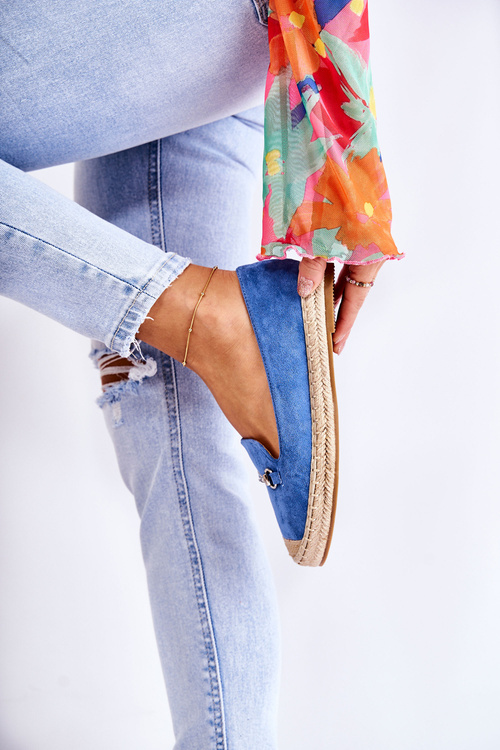 Klasický sklz -v dámskej espadrille Blue Oresa