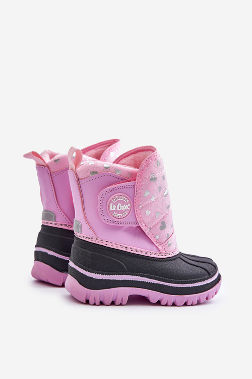 Dětské Sněhule Na Suchý Zip Růžové Lee Cooper LCJ-24-44-2863K