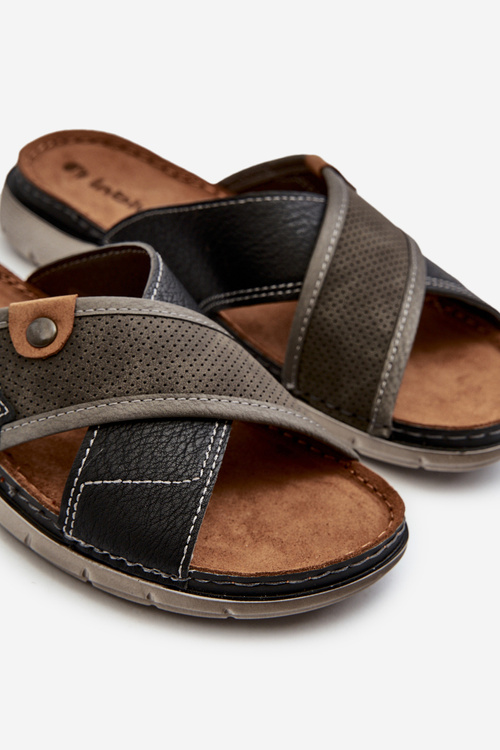 Pohodlné pánské pantofle Inblu VI000009 šedé