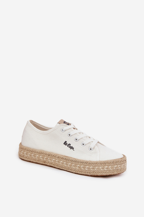 Dámské Tenisky S Pletením Lee Cooper LCW-25-44-3217 Bílé