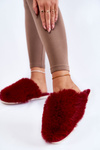 Dámské kožešinové pantofle Maroon Sheryl