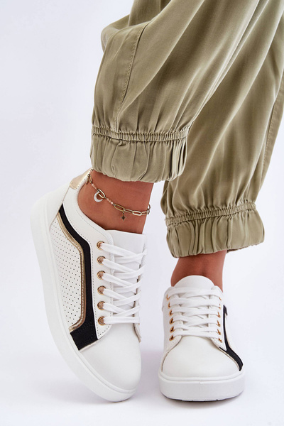 Dámské nízké klasické sportovní boty Bílé Lamimi