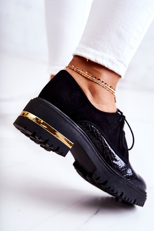 Dámské kožené kraťasy vázané černý Merevin