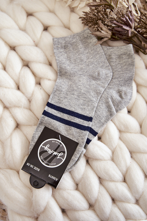 Dámske sivé bavlnené ponožky