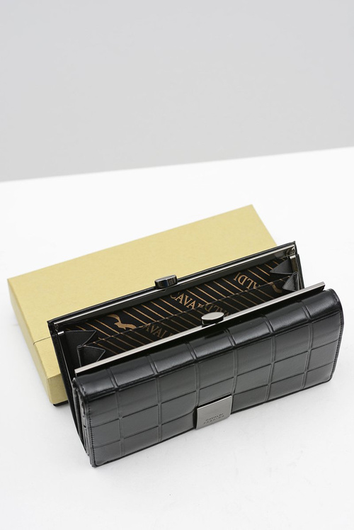 Veľká dámska čierna peňaženka