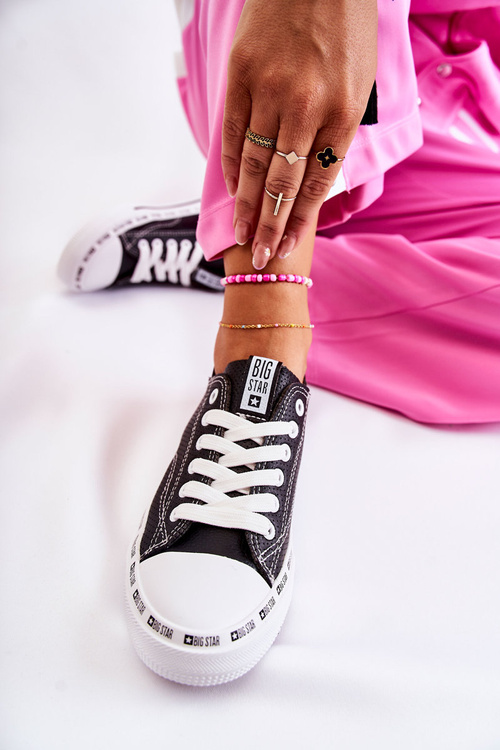 Dámska veľká hviezda Openwork Black FF274023 tenisky