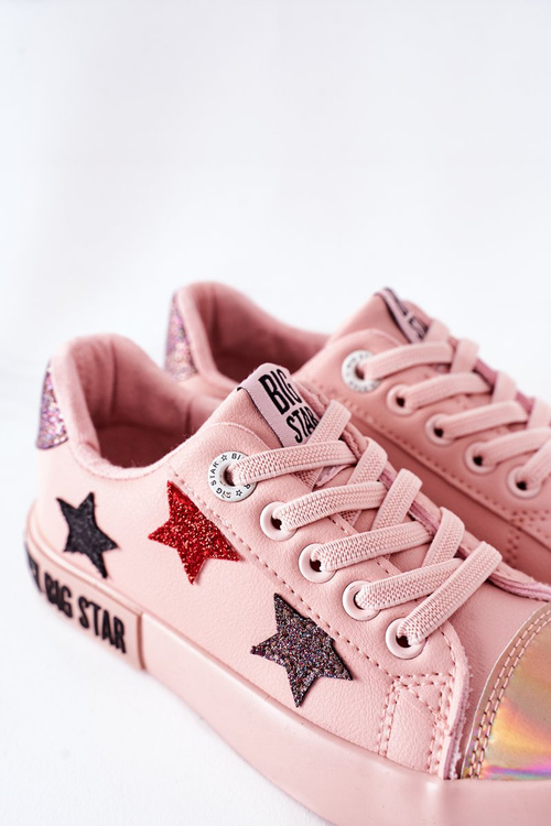 Detské kožené tenisky Big Star II374033 Pink