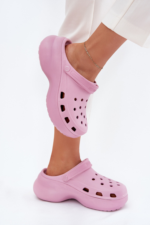 Dámske Penové Šľapky Na Masívnej Podošve Big Star RR274A120 Ružové