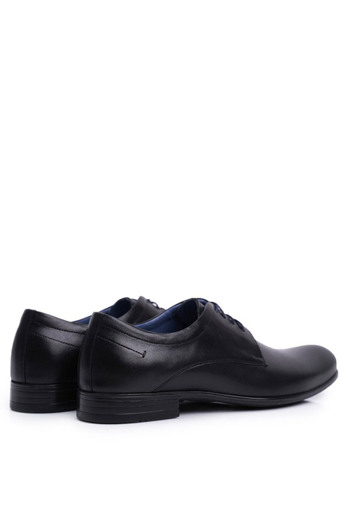 Pánske topánky neformálne kožené kože Nikopol čierne 1738