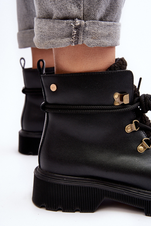 Dámske kožené topánky Goe MM2N4082 čierna