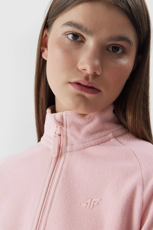 Polar S Stojacím Golierom 4F Regular Dámsky 4FAW23TFLEF146-65S Ružový