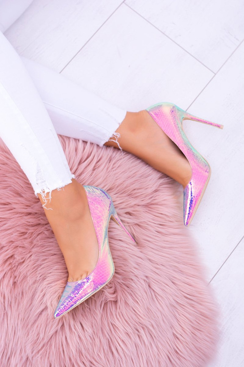 Ženské podpätky lu boo fialové benzín