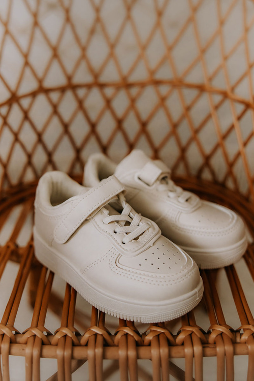 Dětská sportovní obuv se suchým zipem béžový Elike