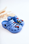 Dětské modré pěnové pantofle Crocs modré Sailor