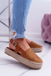 Dámské Espadrilky Semišové Camel Parteno