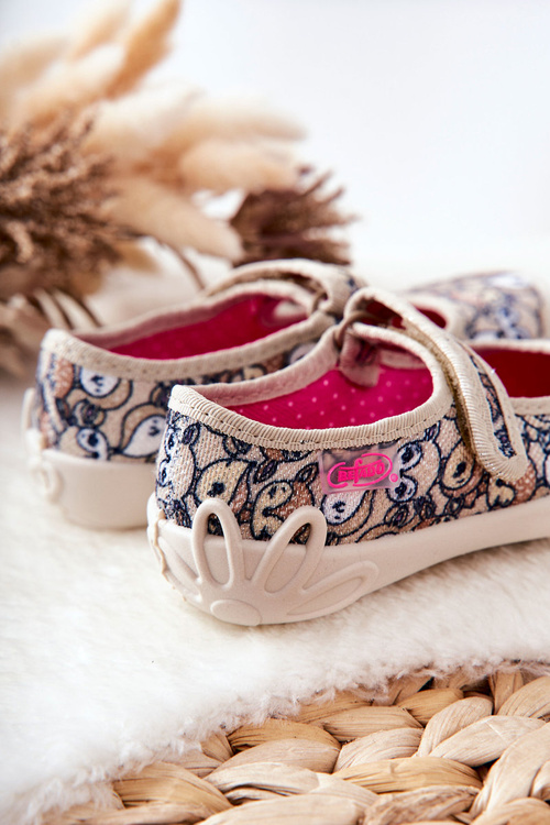 Žabky Baleríny Befado Jelen 114X467 Béžová