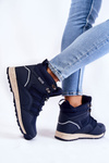Dámska vysoká hviezda Trekking topánky Veľká hviezda KK274611 NAVY BLUE