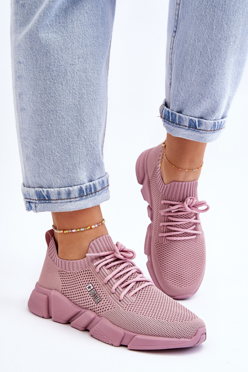 Dámské lehké tenisky Memory Foam System Big Star JJ274266 Růžove