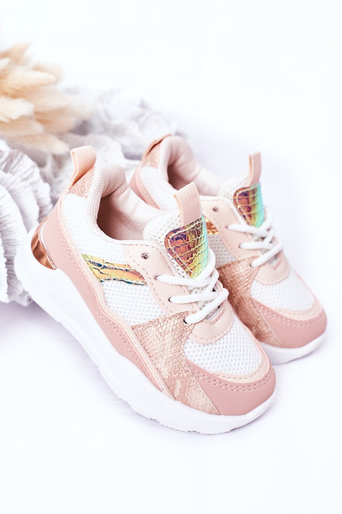 Detské športové topánky tenisky ružové herný čas