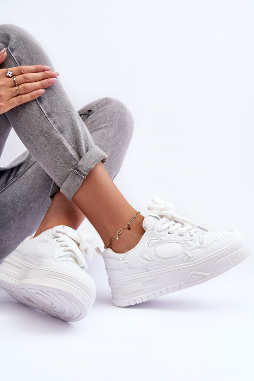 Dámské platformové tenisky bílé Finos
