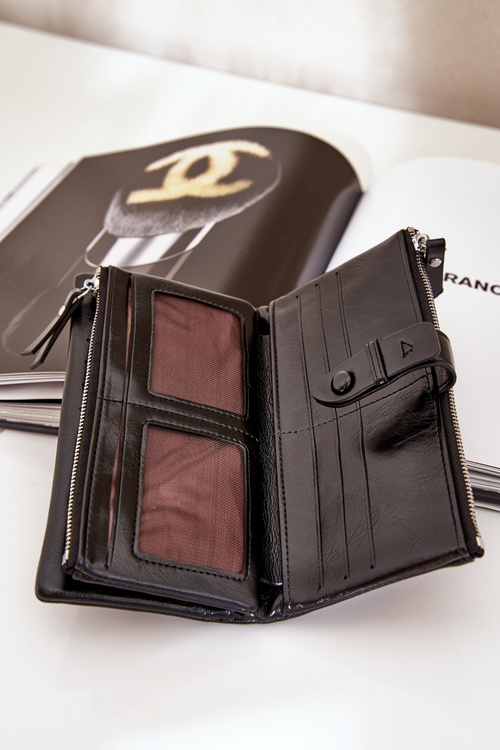 Dámská Peněženka Z Eko Kůže Černá Irinda