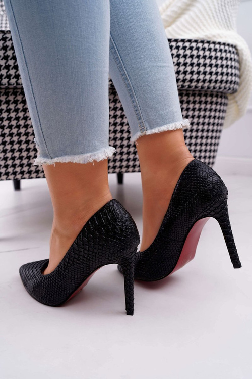 Lu Boo Black Pins Snake Skin Snakedream