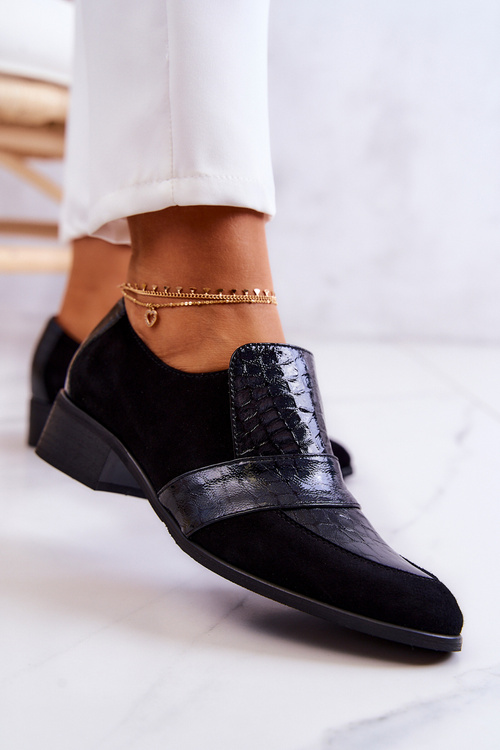 Čierne topánky s hadom Mariene