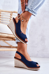 Dámska pohodlná tráva -Navary Blue Sandals THALLAS