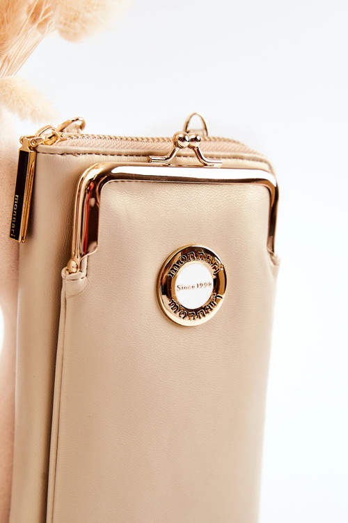 Elegantná kabelka portfólia 2in1 Monnari EtuA050-023 béžová zlatá