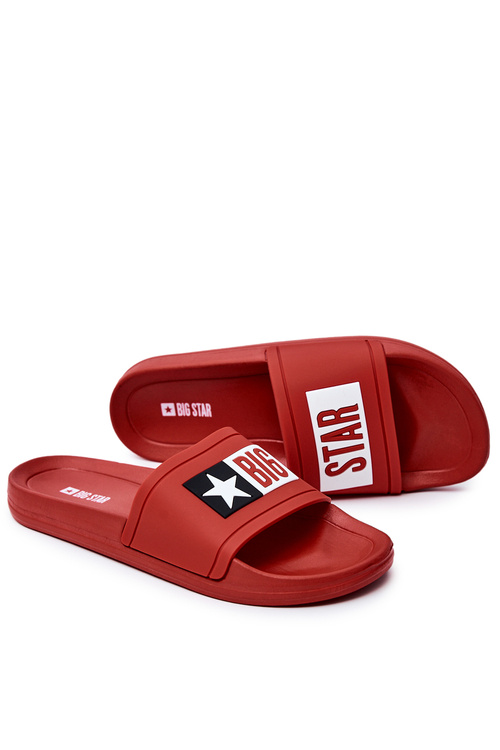 Pánska veľká hviezda DD174702 Red Flip -flops