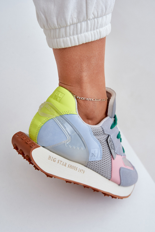 Dámske Tenisky Na Platforme Memory Foam System Big Star NN274682 Modré