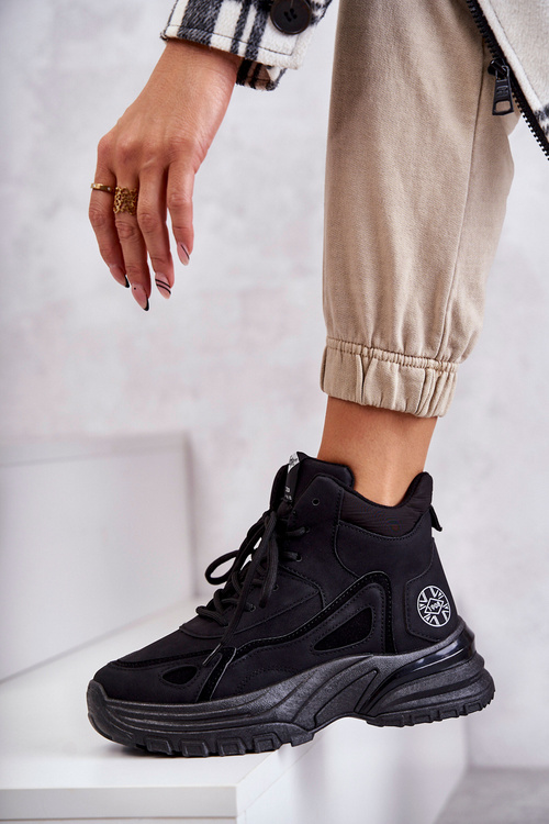 Boty na platformě Lee Cooper LCJ-22-44-1353L Černe