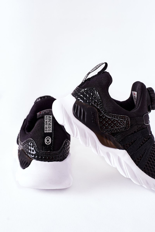 Detské športové topánky s čiernym gombíkom Abcids