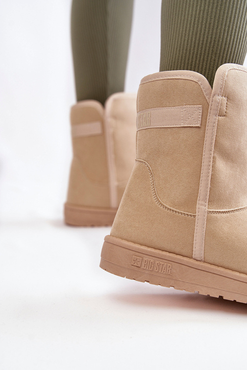 Dámské vysoké boty do sněhu Big Star KK274617 Světle béžová
