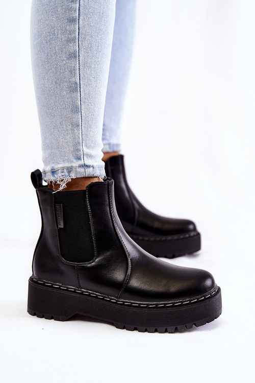 Izolované posuvné topánky Big Star II274101 čierna