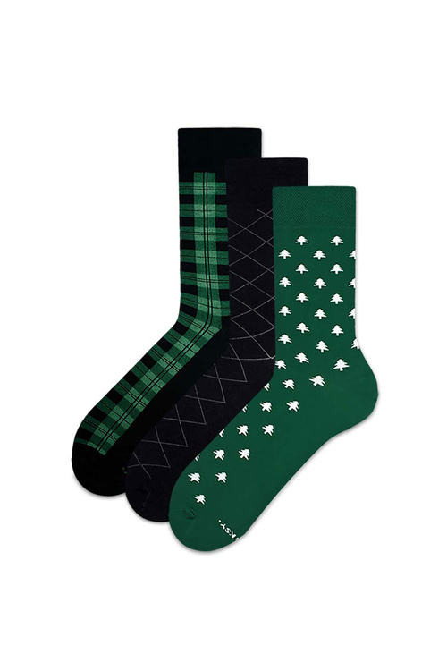 Sada klasických ponožek Zooxy Craft Forest Moss